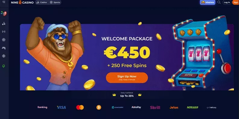 OTTIENI IL BONUS - nine casino - NineCasino | 5