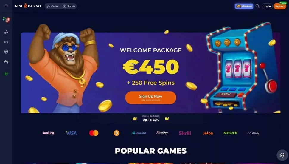 GET BONUS - nine casino bonus - NineCasino | 5