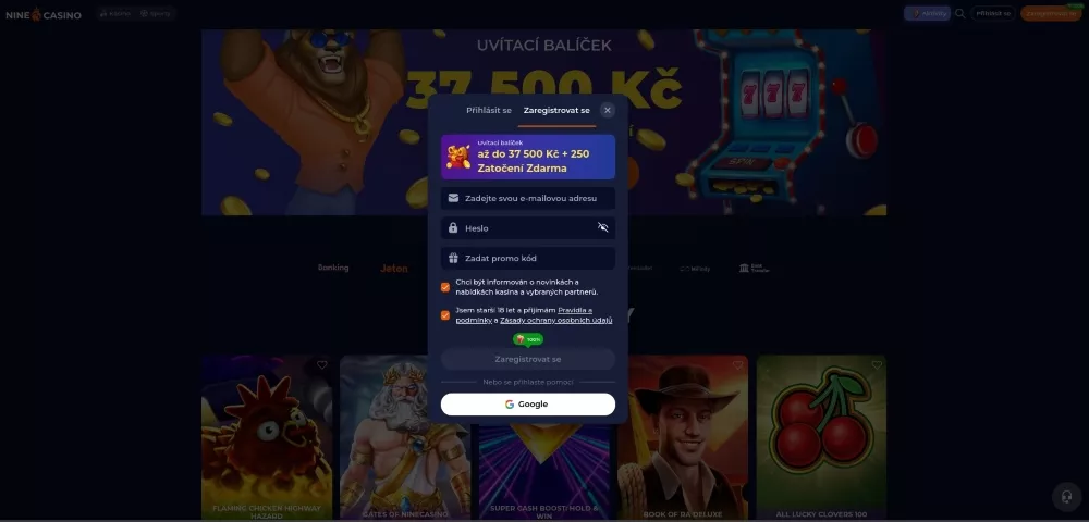 nine casino hry 58