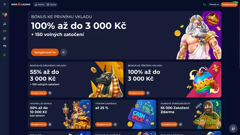 Nine casino bonus brez pologa